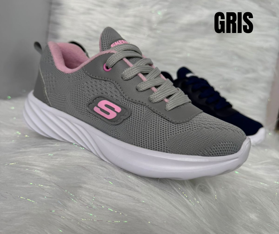 Skechers dama ultra liviano con suela en goma